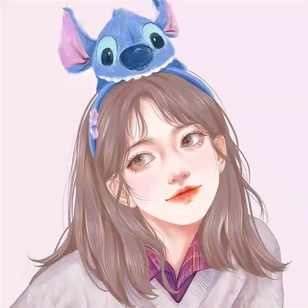 适合永久不换的女生手绘头像图片