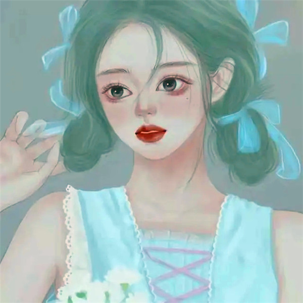 适合永久不换的女生手绘头像图片
