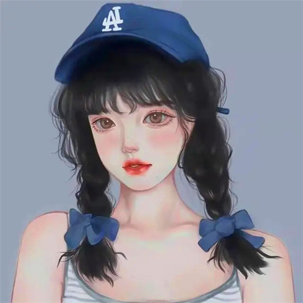 适合永久不换的女生手绘头像图片