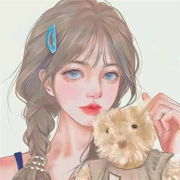 适合永久不换的女生手绘头像图片