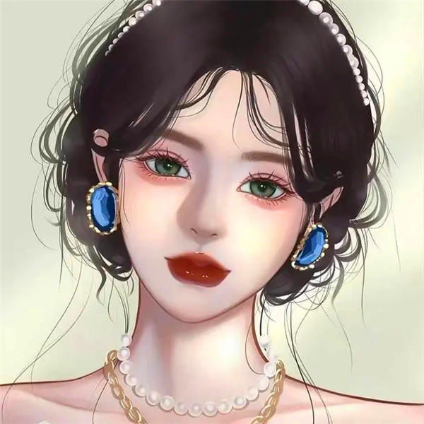 适合永久不换的女生手绘头像图片