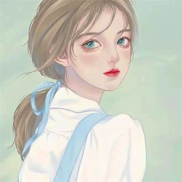 适合永久不换的女生手绘头像图片