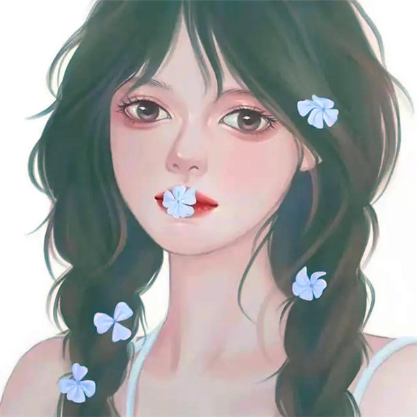 适合永久不换的女生手绘头像图片