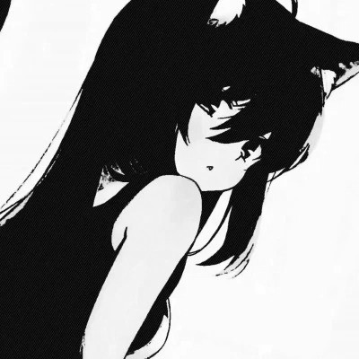 精选高清好看黑白头像图片