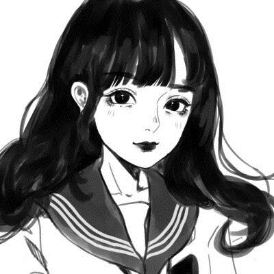 精选高清好看黑白头像图片