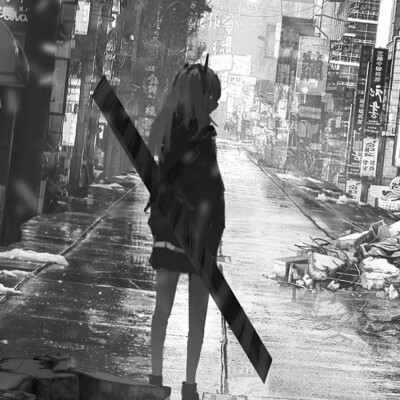 精选高清好看黑白头像图片