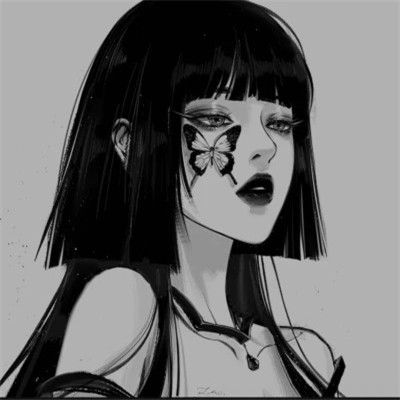 2026必存超好看的黑白头像