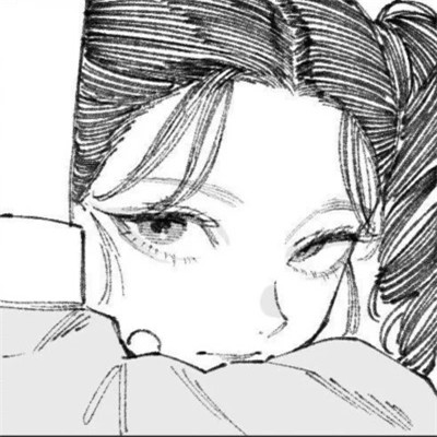 高清动漫黑白头像