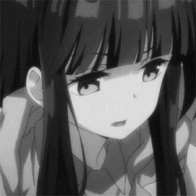 高清动漫黑白头像