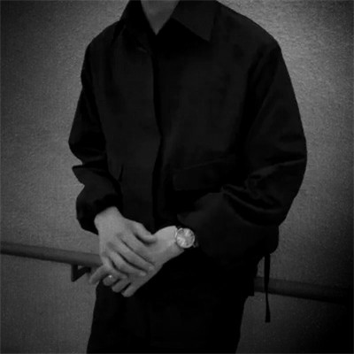 黑白男人头像图片