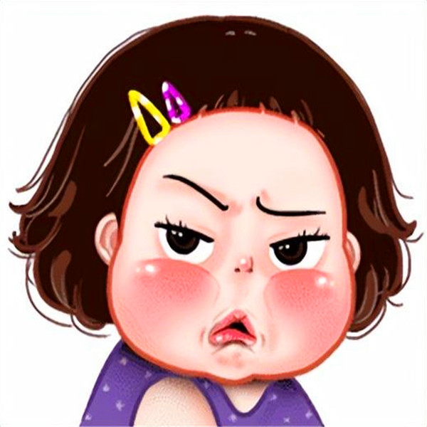 手绘小女孩头像萌可爱卡通图片