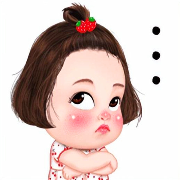 手绘小女孩头像萌可爱卡通图片