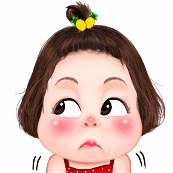 手绘小女孩头像萌可爱卡通图片