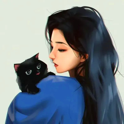超火超好看的女生手绘头像图片