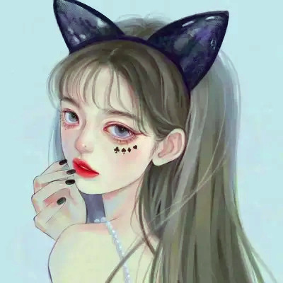 超火超好看的女生手绘头像图片
