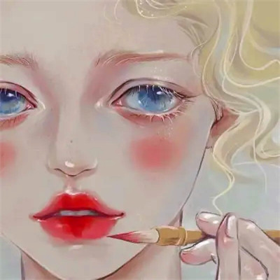 超火超好看的女生手绘头像图片
