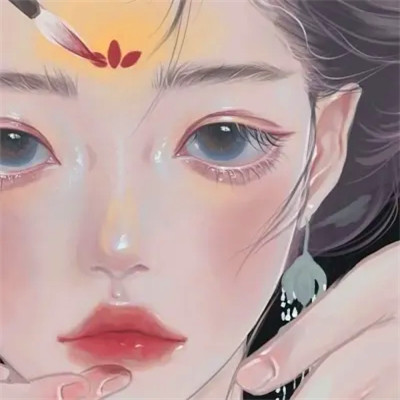 超火超好看的女生手绘头像图片