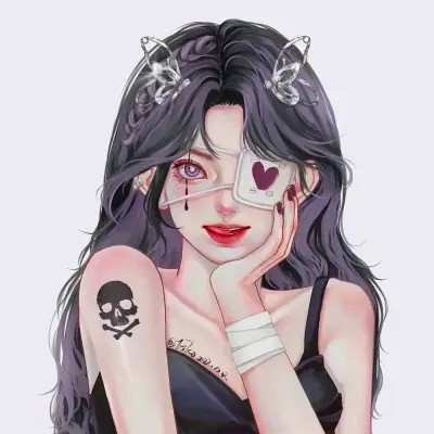 超火超好看的女生手绘头像图片