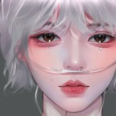 超火超好看的女生手绘头像图片