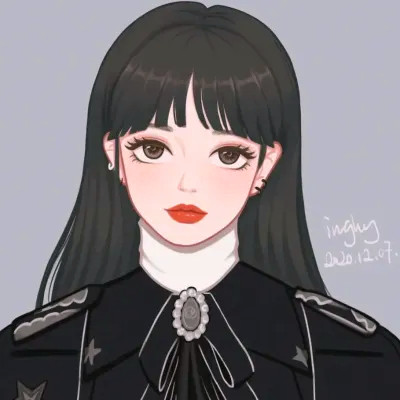 超火超好看的女生手绘头像图片