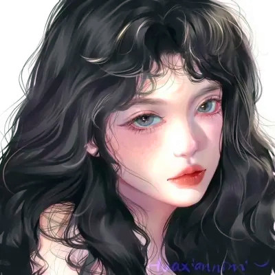 超火超好看的女生手绘头像图片