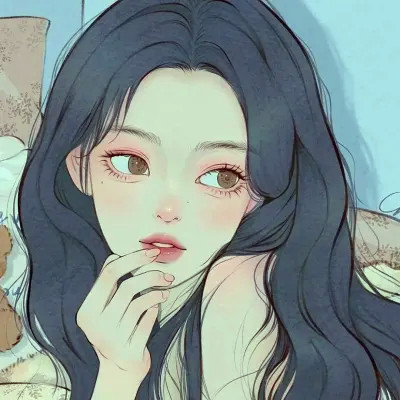 超火超好看的女生手绘头像图片