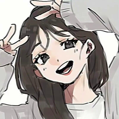 超火超好看的女生手绘头像图片