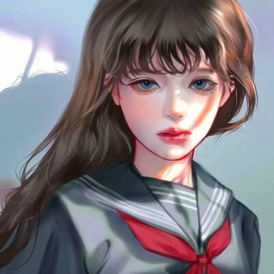 超火超好看的女生手绘头像图片