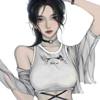 超火超好看的女生手绘头像图片