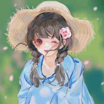 超火超好看的女生手绘头像图片