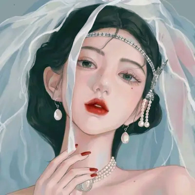 优质手绘头像女
