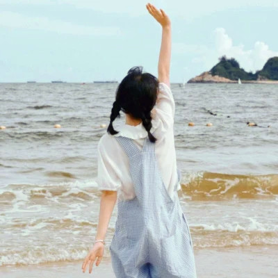 高级感背影头像女