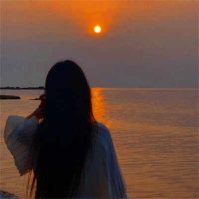高级感背影头像女