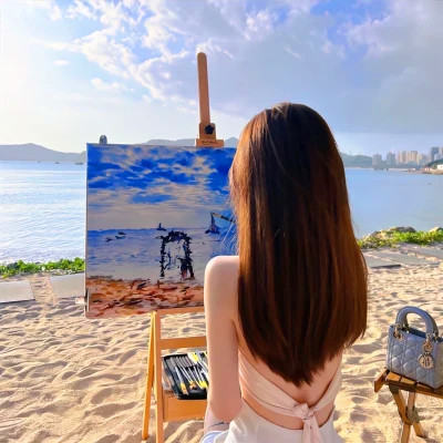高级感背影头像女
