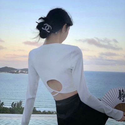 高级感背影头像女