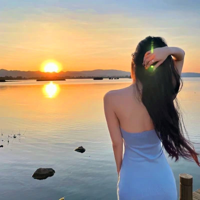 迷人背影头像女