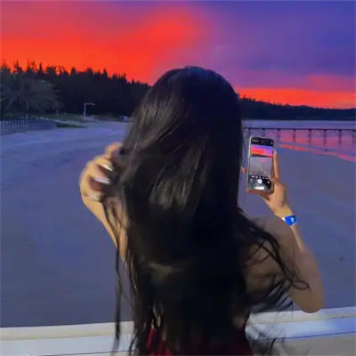 迷人背影头像女