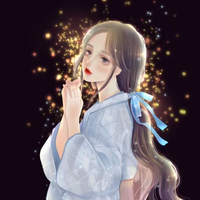 唯美漫画女头像有气质图片