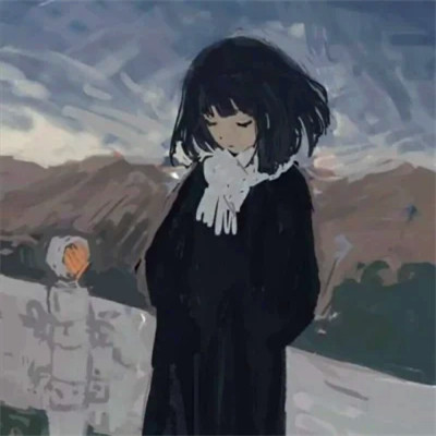 唯美漫画女头像有气质图片