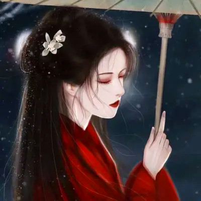 唯美漫画女头像有气质图片