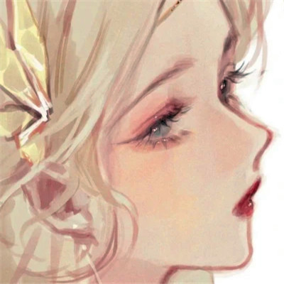 唯美漫画女头像有气质图片
