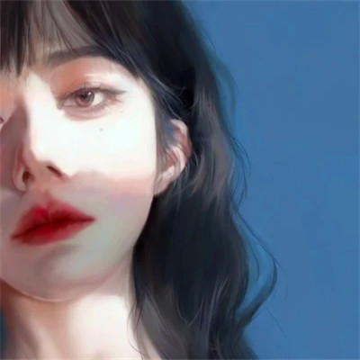 唯美漫画女头像有气质图片