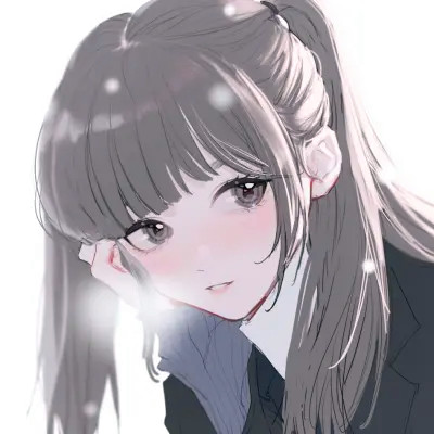 唯美漫画女头像有气质图片