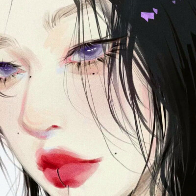唯美漫画女头像有气质图片