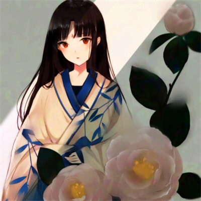 唯美漫画女头像有气质图片
