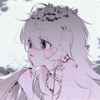 唯美漫画女头像有气质图片