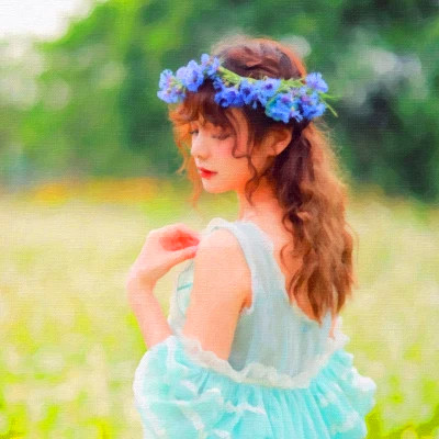 复古唯美头像意境女