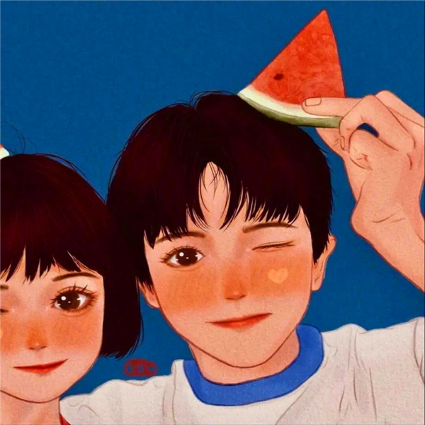 超好看超火的情侣手绘头像最新版图片