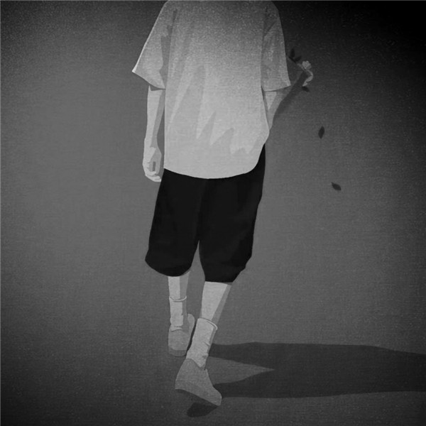 情侣动漫绘画图片黑白头像