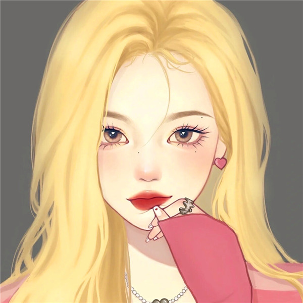 超有质感的手绘头像女
